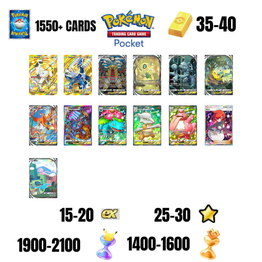 💎1600+ CARDS💎13 CARDS GUARANTEED🔥20 EX 4*🌟30 1 STAR CARDS🌟40 GOLD BARS🌟2100 PACK HOURGLASSES🌟1600 WONDER HOURGLASSES