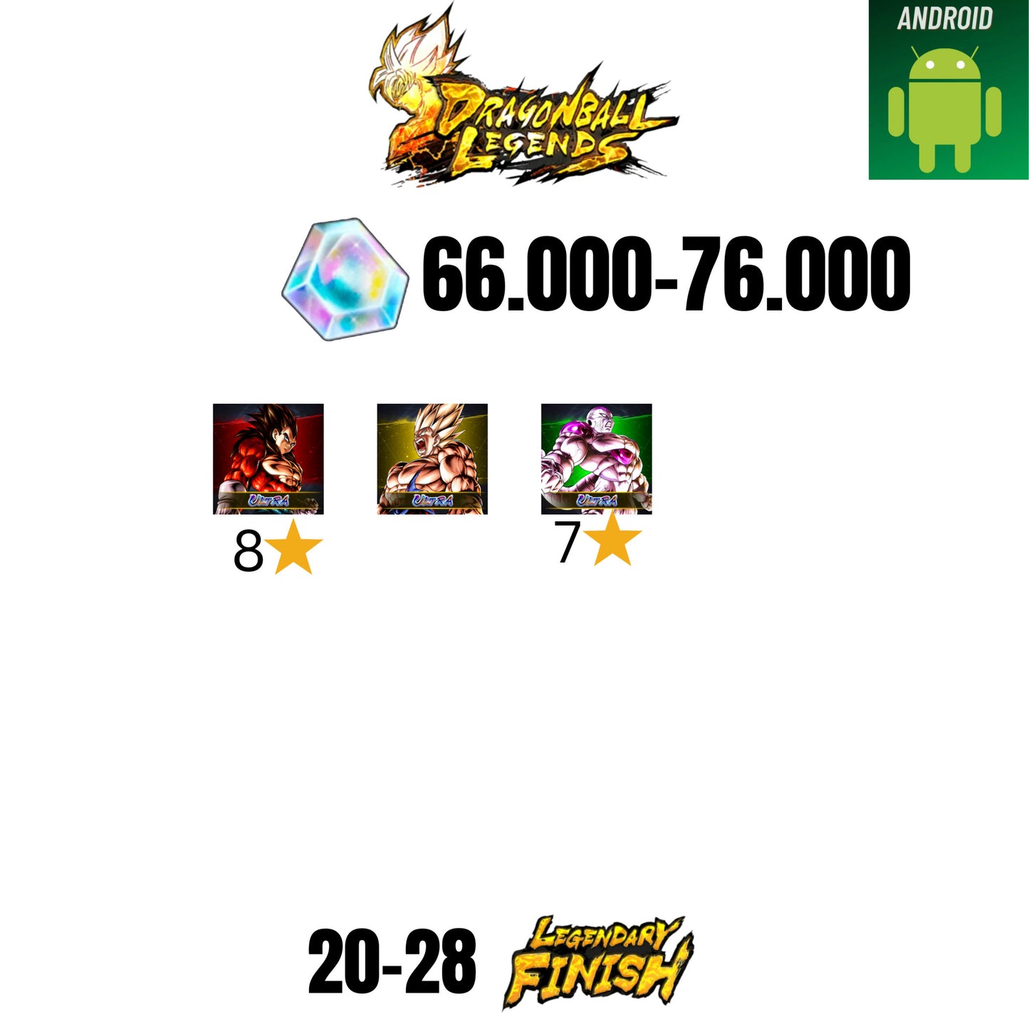 🔥66.000+ CC💎3 ULTRA💎20+ LF🔥DB LEGENDS(ANDROID)🔥