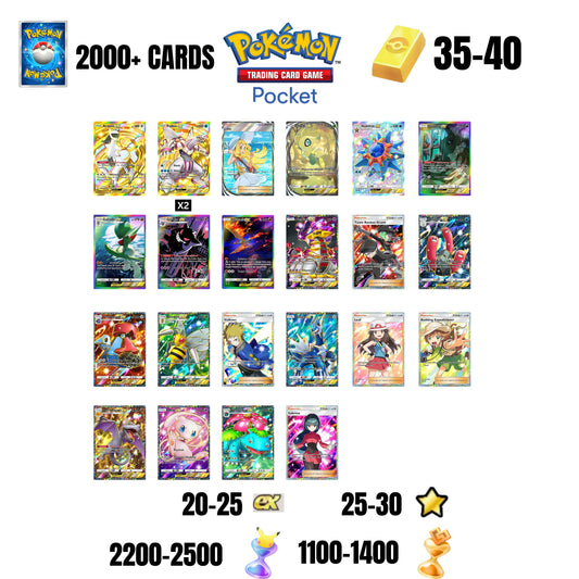 💎ENGLISH CARDS💎2000+ CARDS💎22 CARDS GUARANTEED🔥25 EX 4*🌟40 1 STAR CARDS🌟40 GOLD BARS🌟2500 PACK HOURGLASSES🌟1400 WONDER HOURGLASSES