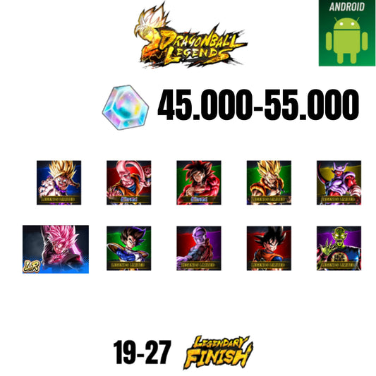 [GLOBAL][ANDROID] 45.000-55.000 CC | ROSE LEGEND | GOKU SS4 ULTRA | BUUHAN ULTRA | GOHAN SS2 | GOGETA SS | 9 CHARACTERS | 16-24 LF