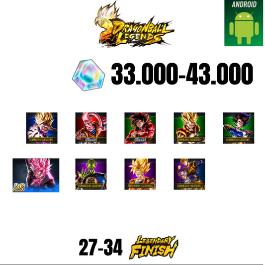 [GLOBAL][ANDROID] 33.000-43.000 CC | ROSE LEGEND | GOKU SS4 ULTRA | BUUHAN ULTRA | GOHAN SS2 | GOGETA SS | 8 CHARACTERS | 16-24 LF