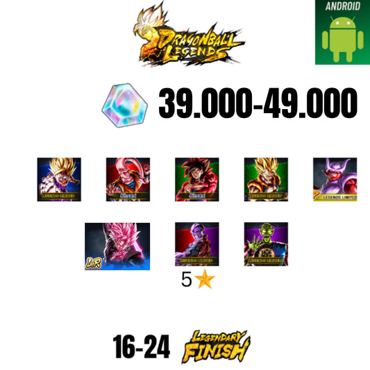 [GLOBAL][ANDROID] 39.000-49.000 CC | ROSE LEGEND | GOKU SS4 ULTRA | BUUHAN ULTRA | GOHAN SS2 | GOGETA SS | 7 CHARACTERS | 16-24 LF