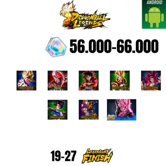 [GLOBAL][ANDROID] 56.000-66.000 CC | ROSE LEGEND | GOKU SS4 ULTRA | BUUHAN ULTRA | GOHAN SS2 | GOGETA SS | 7 CHARACTERS | 16-24 LF
