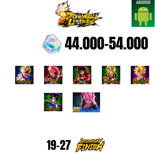 [GLOBAL][ANDROID] 44.000-54.000 CC | ROSE LEGEND | GOKU SS4 ULTRA | BUUHAN ULTRA | GOHAN SS2 | GOGETA SS | 6 CHARACTERS | 16-24 LF