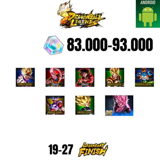 [GLOBAL][ANDROID] 83.000-93.000 CC | ROSE LEGEND | GOKU SS4 ULTRA | BUUHAN ULTRA | GOHAN SS2 | GOGETA SS | 7 CHARACTERS | 16-24 LF