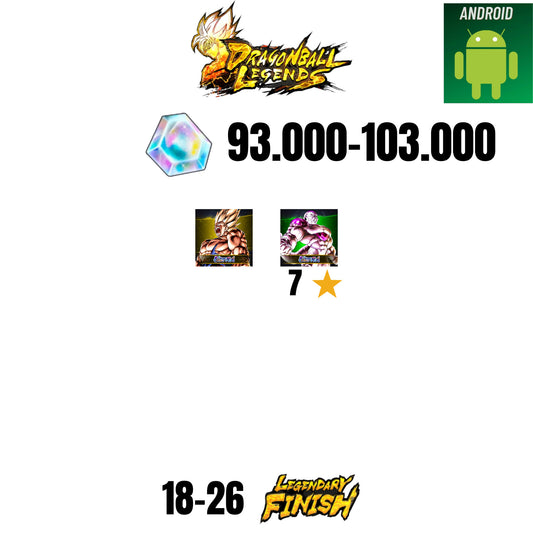 🔥103.000 CC💎2 CHARACTERS💎26 LF🔥DB LEGENDS(ANDROID)🔥