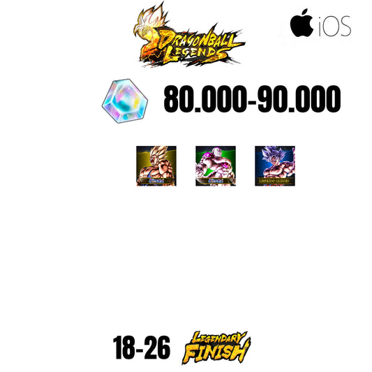 🔥90.000 CC💎3 CHARACTERS💎26 LF🔥DB LEGENDS(IOS)🔥