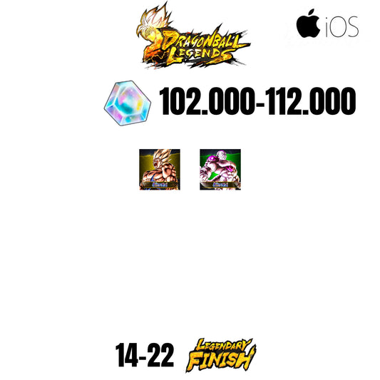 🔥112.000 CC💎2 CHARACTERS💎22 LF🔥DB LEGENDS(IOS)🔥