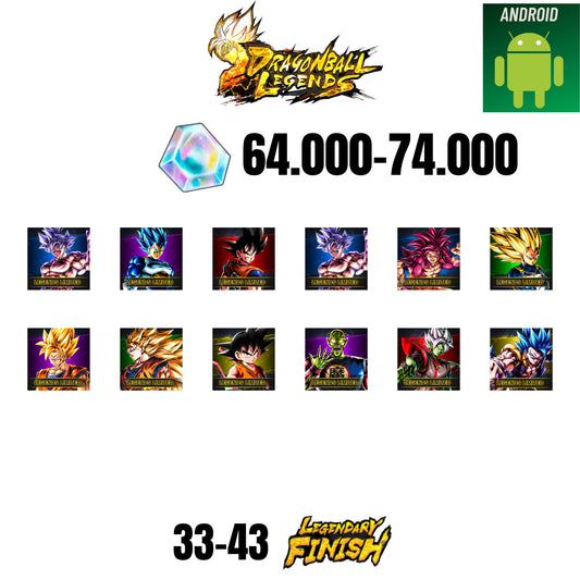🔥74.000 CC💎12 CHARACTERS💎43 LF🔥DB LEGENDS(ANDROID)🔥