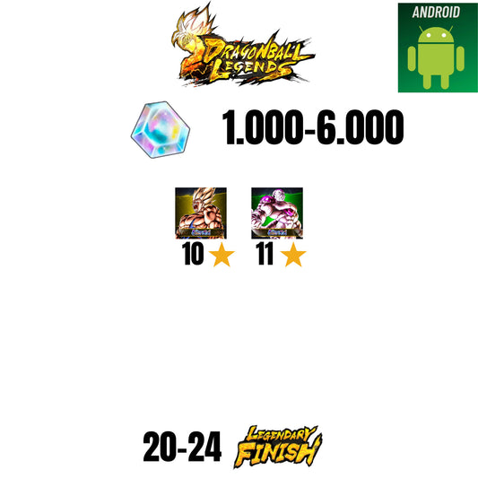 🔥6.000 CC💎2 CHARACTERS💎24 LF🔥DB LEGENDS(ANDROID)🔥