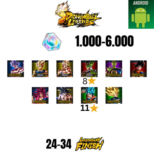 🔥6.000 CC💎10 CHARACTERS💎34 LF🔥DB LEGENDS(ANDROID)🔥