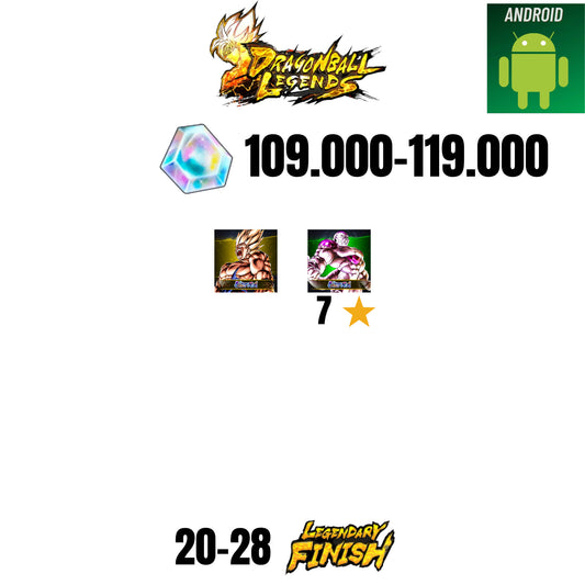 🔥119.000 CC💎2 CHARACTERS💎28 LF🔥DB LEGENDS(ANDROID)🔥