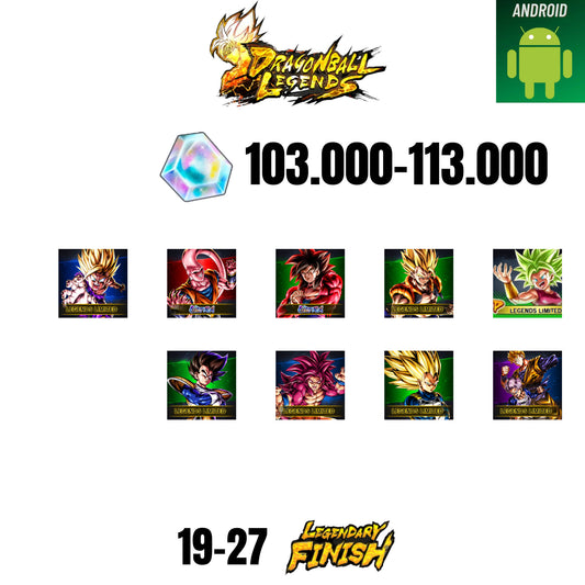[GLOBAL][ANDROID] 103.000-113.000 CC | GOKU SS4 ULTRA  | BUUHAN ULTRA | GOHAN SS2 | GOGETA SS | 9 CHARACTERS | 16-24 LF