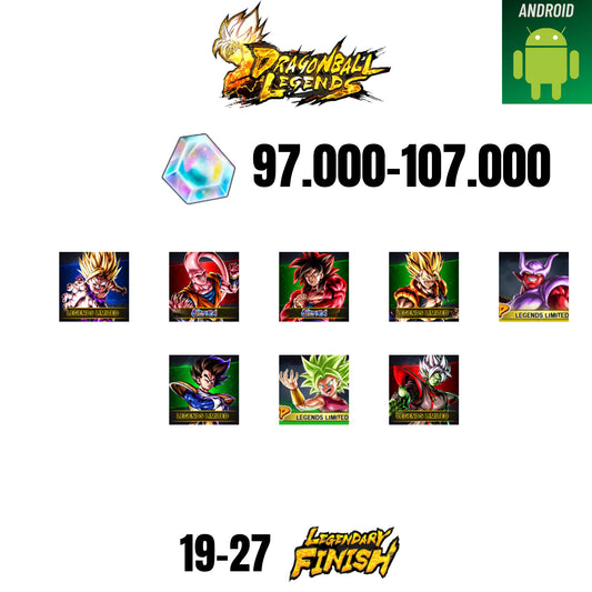 [GLOBAL][ANDROID] 97.000-107.000 CC | GOKU SS4 ULTRA  | BUUHAN ULTRA | GOHAN SS2 | GOGETA SS | 8 CHARACTERS | 16-24 LF