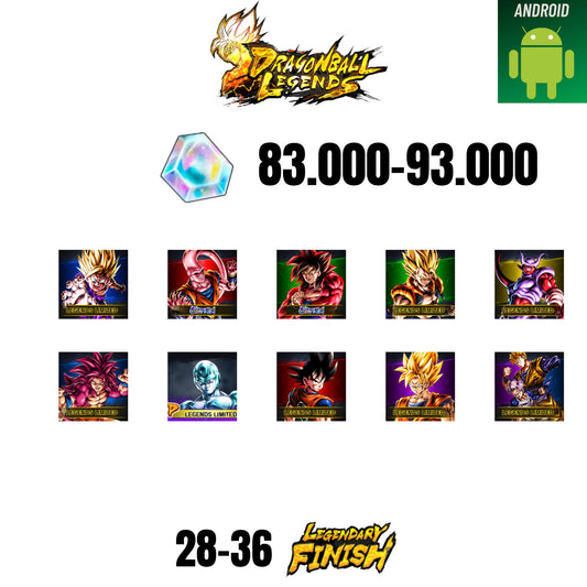 [GLOBAL][ANDROID] 83.000-93.000 CC | GOKU SS4 ULTRA  | BUUHAN ULTRA | GOHAN SS2 | GOGETA SS | 10 CHARACTERS | 28-36 LF
