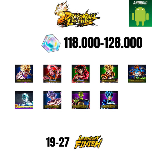 [GLOBAL][ANDROID] 118.000-128.000 CC | GOKU SS4 ULTRA  | BUUHAN ULTRA | GOHAN SS2 | GOGETA SS | 9 CHARACTERS | 16-24 LF