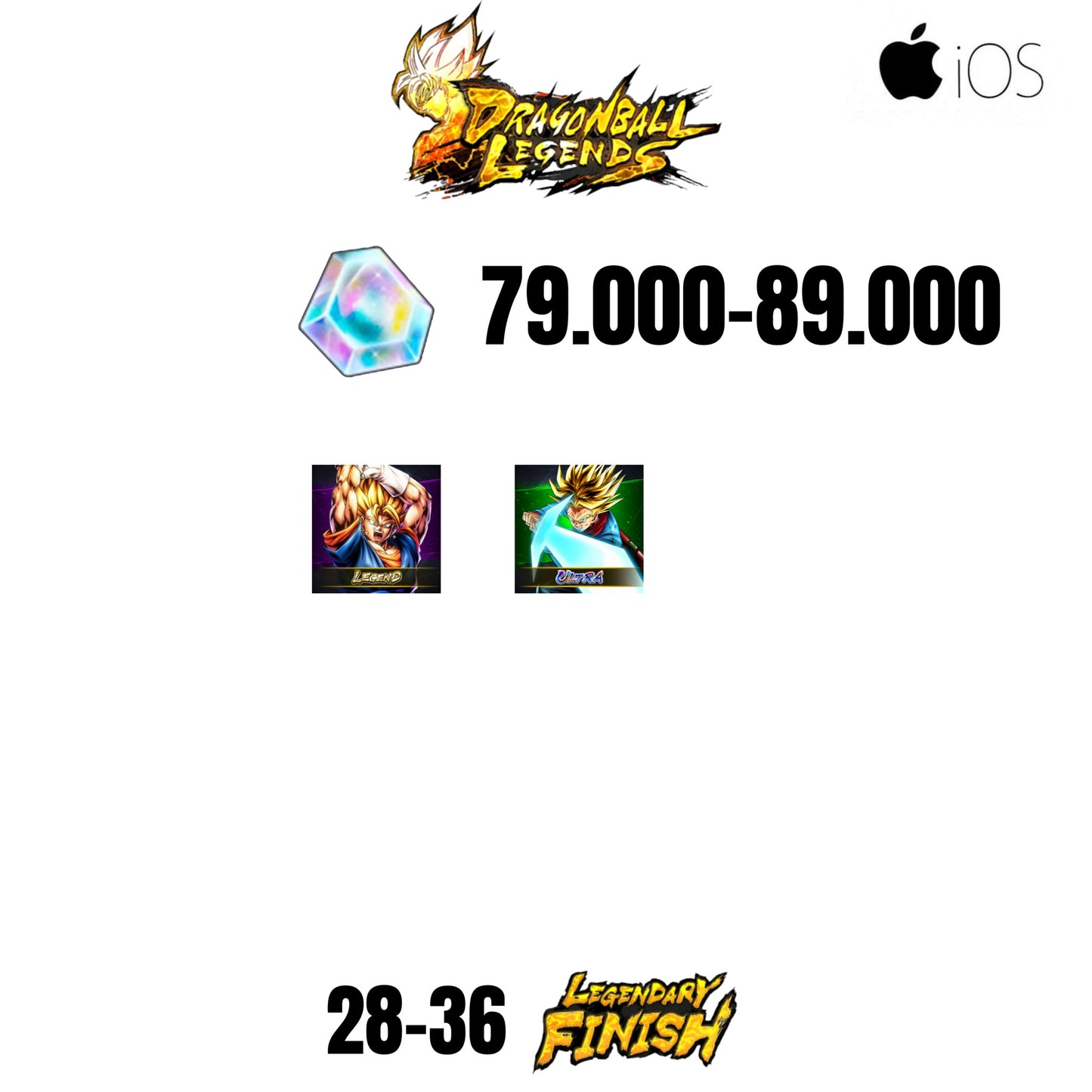 [GLOBAL][IOS] 79.000-89.000 CC | VEGITO LEGEND  | TRUNKS ULTRA | 28-36 LF