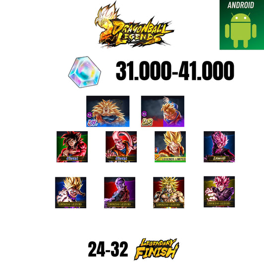 [GLOBAL][ANDROID] 31.000-41.000 CC | GOKU SS3/VEGETA SS2 | GOHAN/TRUNKS | 2 LEGEND | 3 ULTRA | 10 CHARACTERS | 24-32 LF