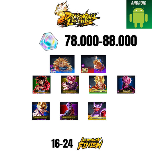 [GLOBAL][ANDROID] 78.000-88.000 CC | GOKU SS3/VEGETA SS2 | GOHAN/TRUNKS | 2 LEGEND | 2 ULTRA | 9 CHARACTERS | 24-32 LF