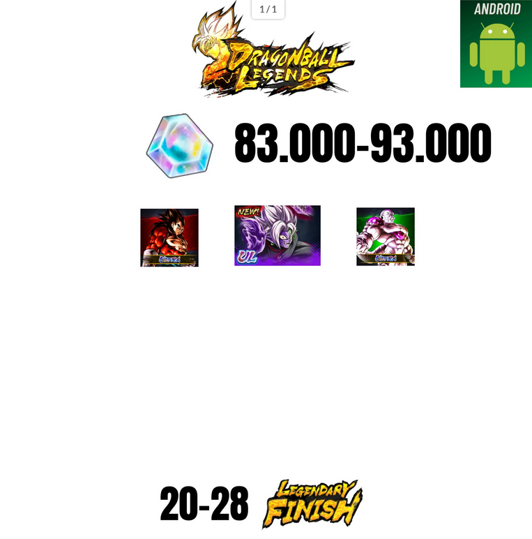 [GLOBAL][ANDROID] 83.000-93.000 CC | ZAMASU ULTRA | VEGETA SS4 ULTRA | FRIEZA ULTRA 20-28 LF